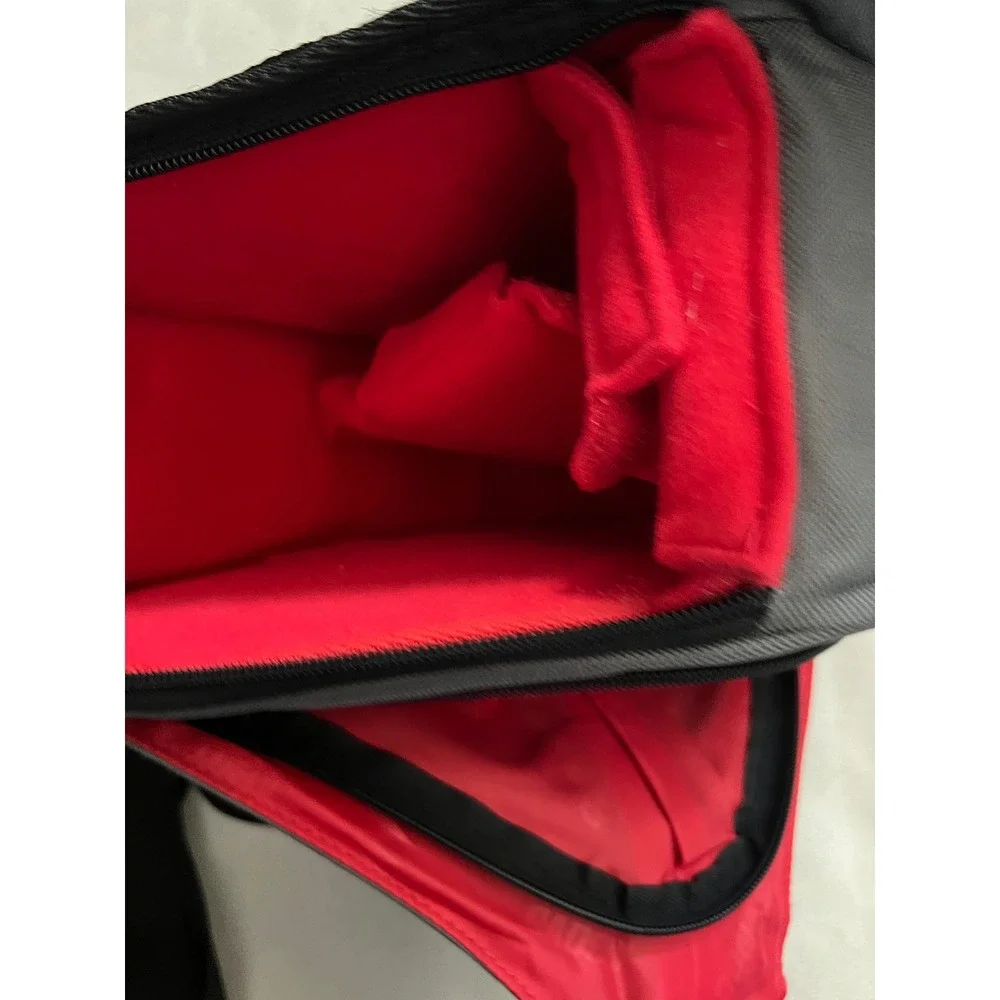 Caden Sling Camera Bag Gray Red DSLR Mirrorless Case Padded Crossbody Backpack